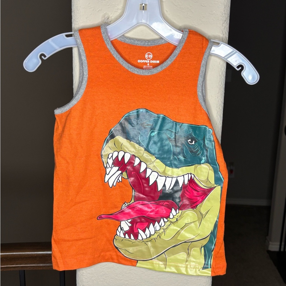 Copper Denim Dinosaur Tank Top Style #4CO4007KRS NEW